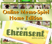 Online Memo-Spiel Home Edition "Ehrensenf" (32 Bildpaare)