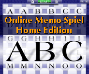 Online Memo-Spiel Home Edition "Alphabet" (32 Bildpaare)